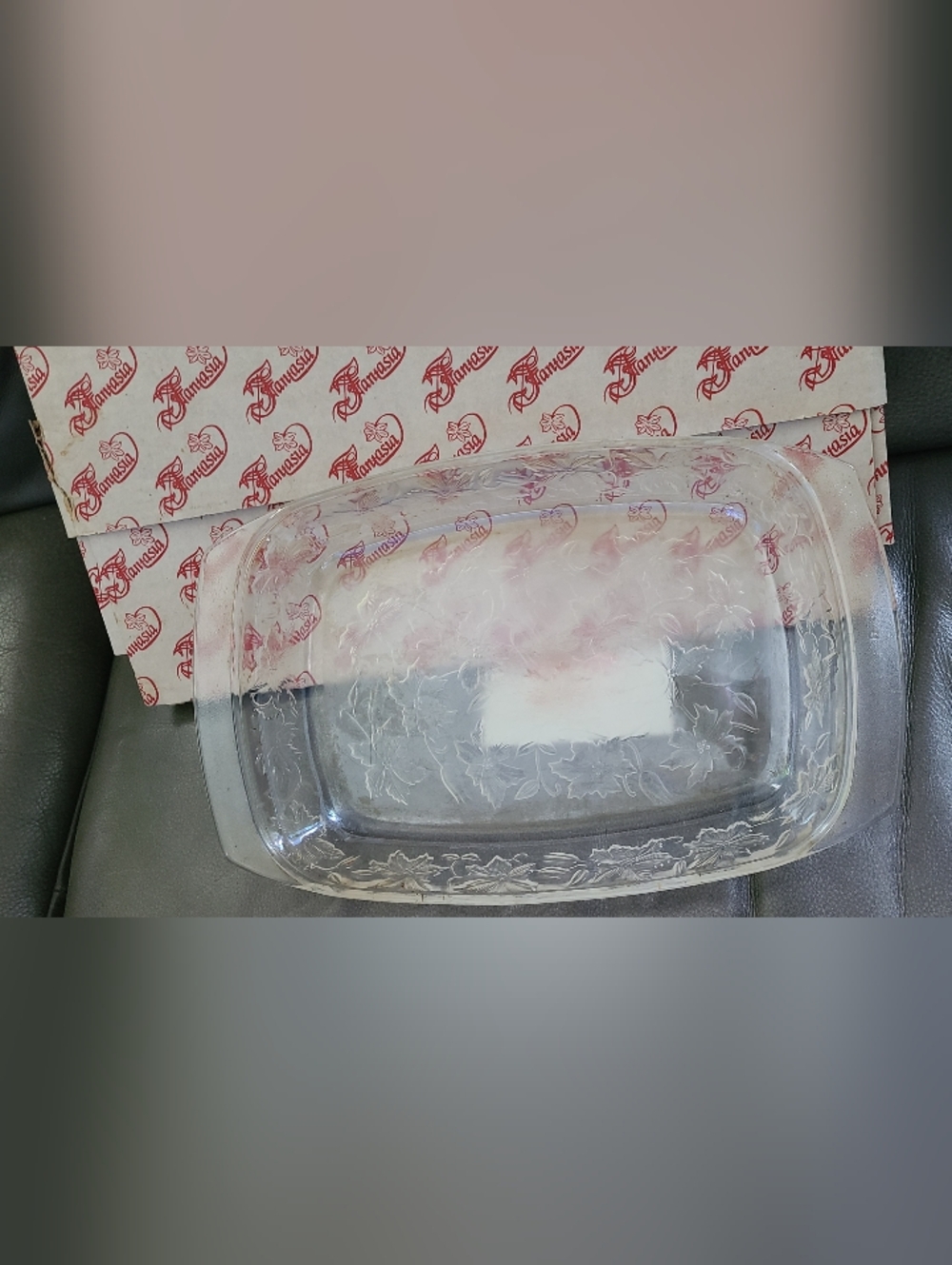 Vintage Princess House Exclusive Fantasia Glass Lasagna Baking 13.5x8.5x2 - Picture 2 of 8